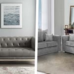 Leather sofa vs fabric sofa from best price furniture outlet