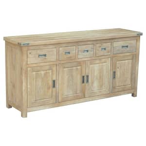 Side View Honey Wash Kennice Buffet By Best Price Furniture