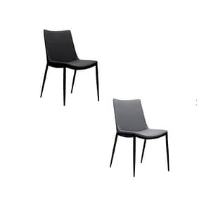 Maya Dining modern Chairs in black & Grey by Best Price Furniture Outlet