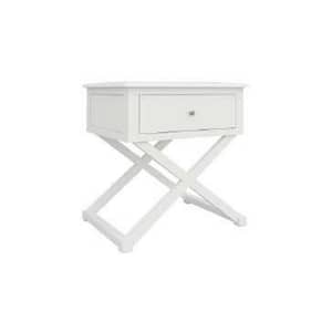 Tacito Side Table 1 Drawer, X Leg