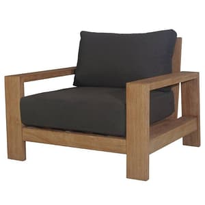 Vivian Outdoor Arm Chair -Dark Charcoal by best price furniture outlet