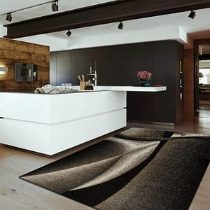 Beautiful Aitlant Chocolate and Black Rug By Best Price Furniture
