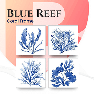 Blue Reef Coral Frame By Best Price Furniture