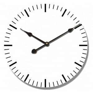 White Wall Clock 80cm By Best Price Furniture