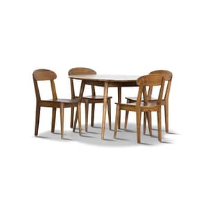 Best Quality Darby 5PC 120cm Round Dining Setting By Best Price Furniture