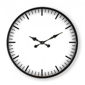 White Wall Clock 58cm By Best Price Furniture