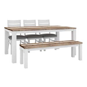 Affordable Natal 5 Piece Table, 3 Chairs & 1 X 1.5m Bench KIT By Best Price Furniture