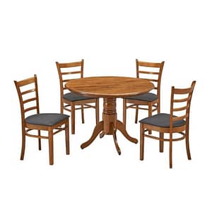 Tobin five piece Round Dining Set by best price furniture outlet