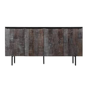 Front View of Layla 4 Door Sideboard By Best Price Furniture