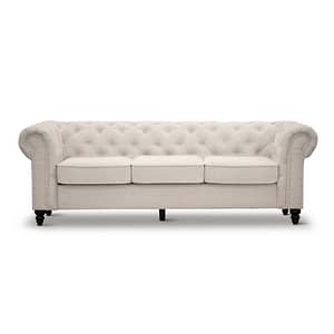 Declan three Seater Lounge in white by best price furniture outlet
