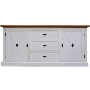 Front View of Ezri Buffet 2 Doors and 3 Drawers By Best Price Furniture