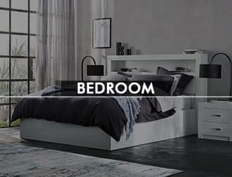 Bedroom with king size bed & furniture by best price furniture outlet