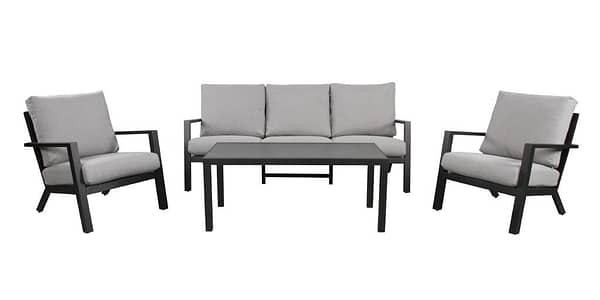 Madelyn SOFA SET-CHARCOAL/GREY by best price furniture outlet