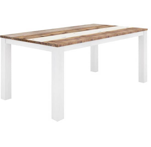 Natal White Wooden Table By Best Price Furniture