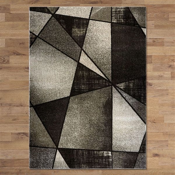 Comfortable Rectangular Aitlant Black Rug By Best Price Furniture