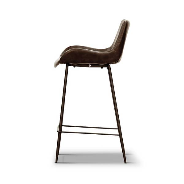 Side View of Dobry Brown Bar Chair By Best Price Furniture