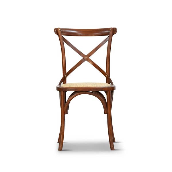 Brown Valar Cross Back Chair By best price furniture outlet