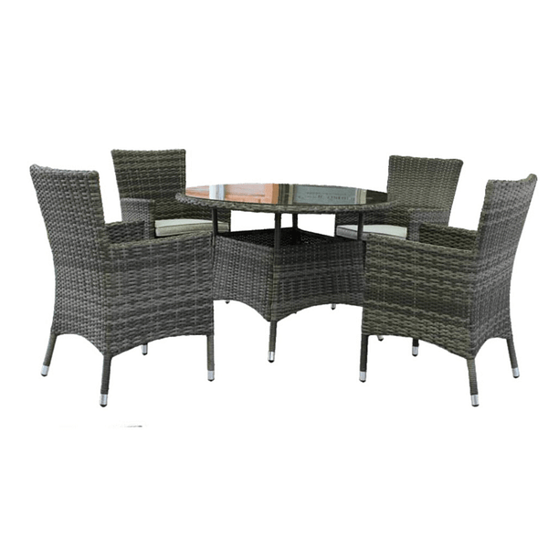 Cosmo 5 Piece 110cm Round Dining Setting