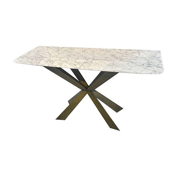 X- shaped white marble top Console Table By Best Price furniture outlet