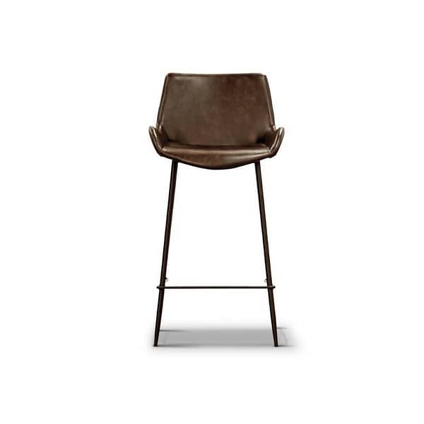 Front View of Dobry Brown Bar Chair By Best Price Furniture