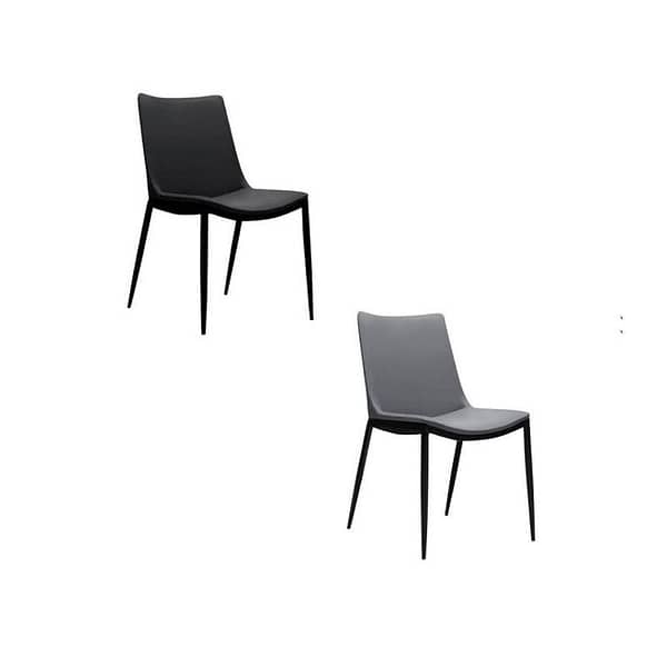 Maya Dining modern Chairs in black & Grey by Best Price Furniture Outlet