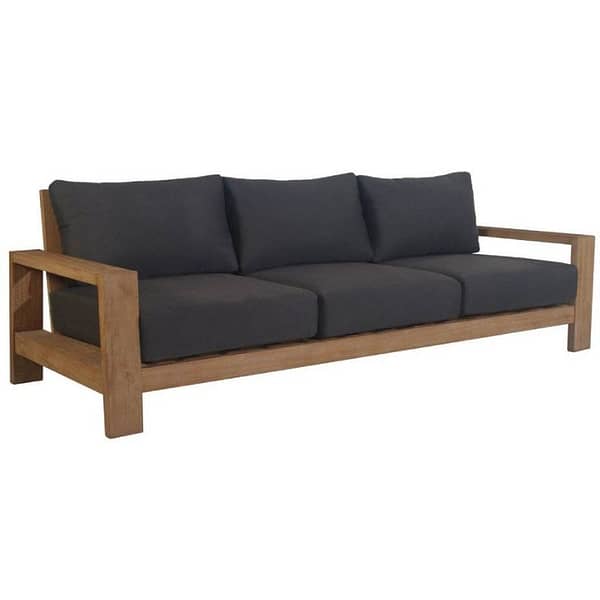 Vivian Outdoor three s Sofa -Dark Charcoal by best price furniture outlet