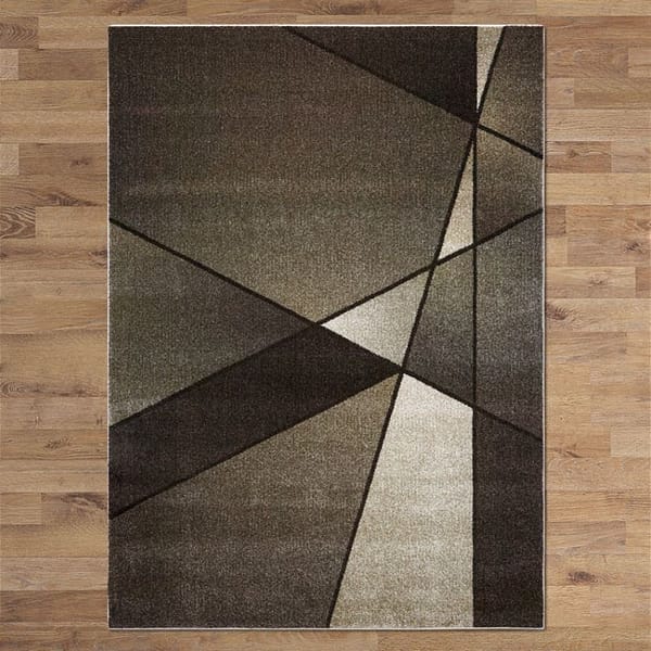 Affordable Rectangular Aitlant Black Designed Rug By Best Price Furniture