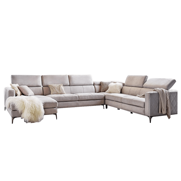 Houston Modular Light Grey Corner Sofa By Best Price Furniture