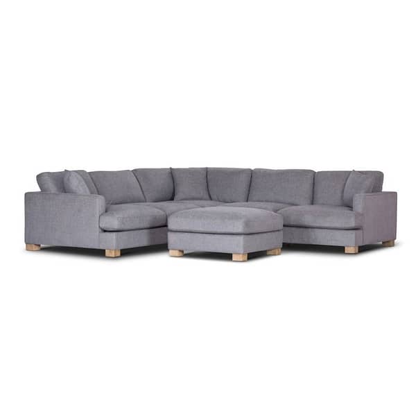 Violet Lounge With Ottoman