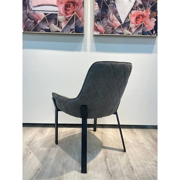 Upholstery Black Amalfi Dining chair with soft fabric by Best Price Furniture Outlet